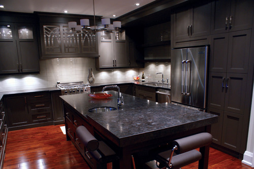 Black Granite Kitchen Countertops Designs